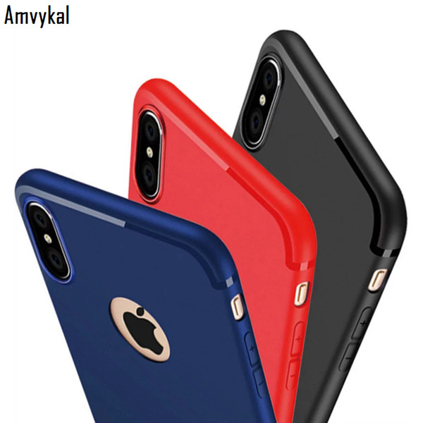 Luxury Matte Soft Silicone Cases for iPhone 11 Pro Max Xs XR 5s SE Candy Colors Cover iPhone 8 7 6s Plus Case