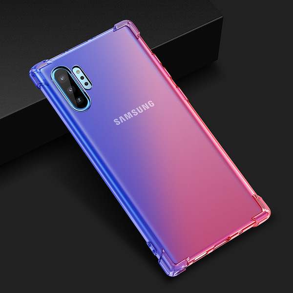 Gradient Colors Shockproof Soft TPU Phone Cases Cover For Samsung S10 5G S9 S8 Plus Note 9 10+ M10 M20 M30 M40