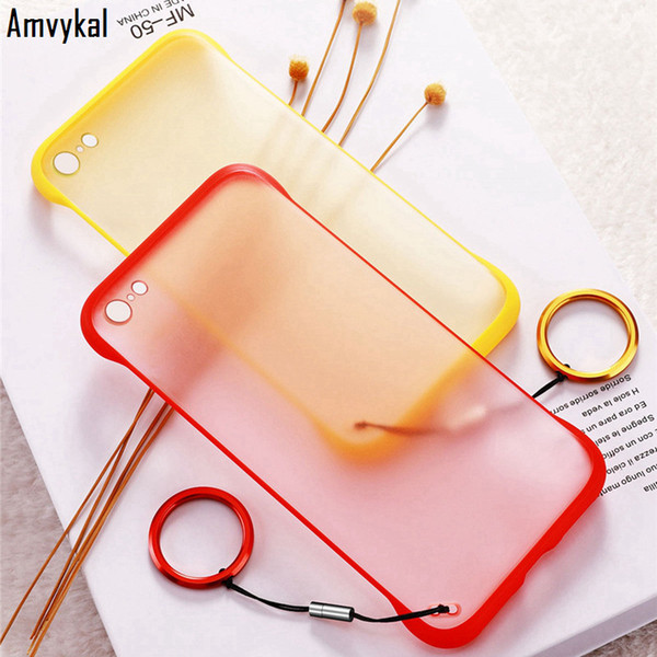 500pcs Ultra-thin Borderless Design Hard Back Case For iPhone 7 8 6s plus Frosted Translucent Phone Cover For iPhone XR X XS MAX