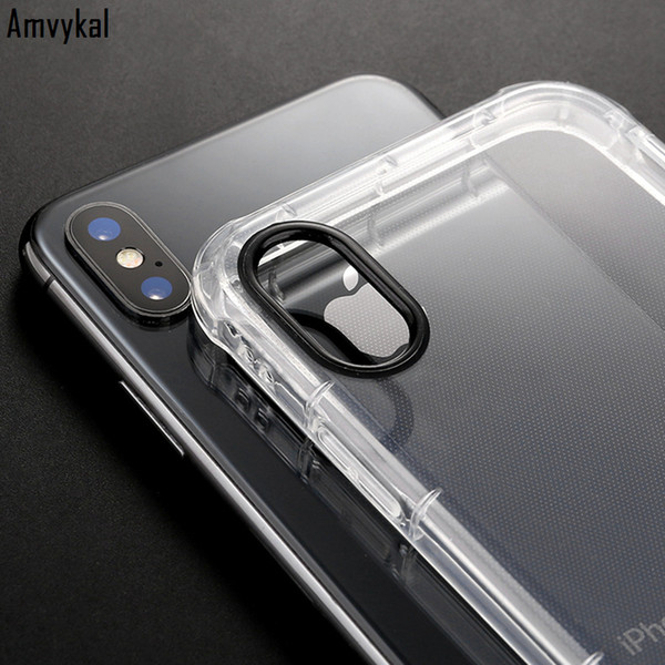 Fashion Shockproof Transparent Silicone Phone Case For iPhone 11 Pro Max 8 7 6 6S Plus X XR XS Max Clear protection Cover