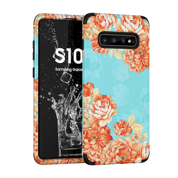 For Samsung S10 Plus Case 3in1 Heavy Duty Full-Body Protection Case Cover for Samsung Galaxy S10