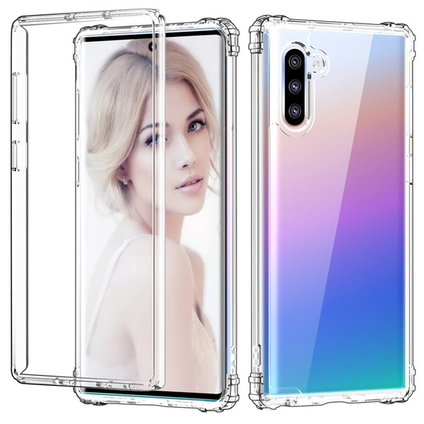 For Samsung Note 10 Case Clear Hybrid 2 In 1 Soft TPU Hard PC Back Cover Phone Case For Samsung Note 10 Plus