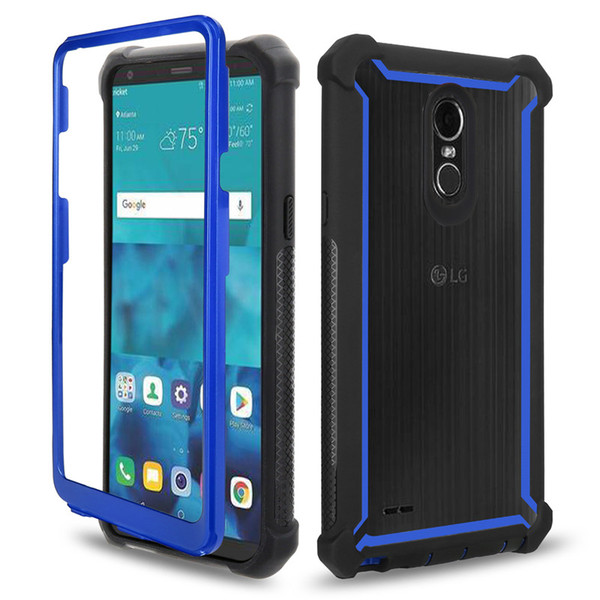 For LG Stylo 4 Case Full-Body Clear Soft TPU Hard PC Back Cover Phone Case for LG Stylo 4