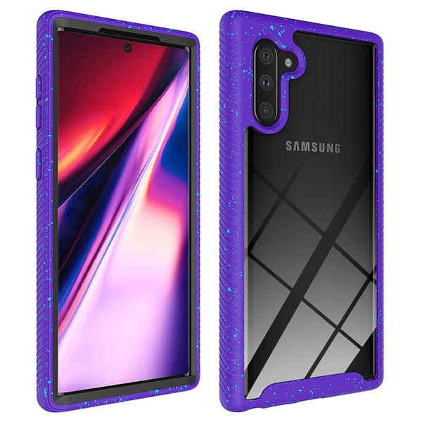 Phone Case For Samsung Note 10 Clear 2 in 1 Heavy Duty Hybrid Soft TPU Back Cover Hard PC Bumper Protective Case for Samsung Note 10 Plus