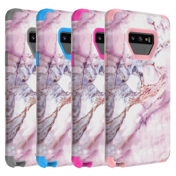 For Samaung Note 9 Case Marble Defender Case 3in1 Heavy Duty Hybrid Full-Body Protective Cover Phone Cases For Samsung Galaxy Note 9