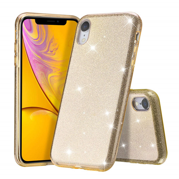 Women Phone Case for Iphone Xr Luxury Glitter Sparkle Bling Soft TPU Back Cover for Iphone XS Max