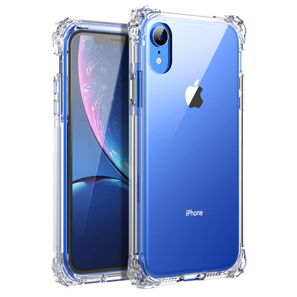 For iPhone XR Case Clear Hybrid Dual Layer Shockproof Protection Case Protector Case Cover for iPhone Xs Max