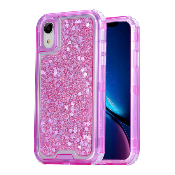 Luxury Glitter Defender Case For Iphone Xr Heavy Duty Full-Body Protection Cover Phone Case for iPhone Xr Xs Max