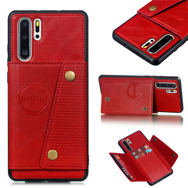 Fundas Hawei P30 Pro Card Holders Wallet Case for Huawei P30 Pro Mate 20 P20 Lite Leather Card Pocket Back Cover P30lite Coque