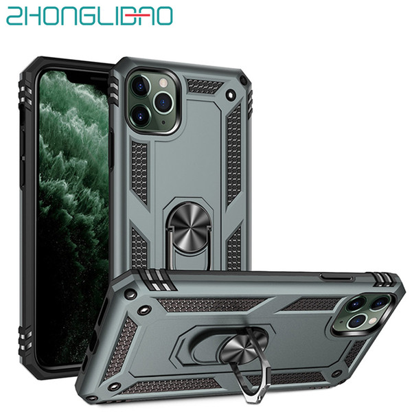 Silicone Case for IPhone 11 Pro Xs Max Xr 8 7 6 6s Plus 5 Hybrid Strong Bumper Anti-fall Armor Cover