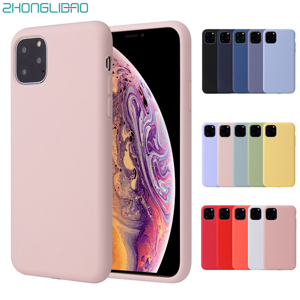 Original Liquid Silicone Case for IPhone 11 Pro Max 2019 XS Max XR X 8 7 6 6s Plus Official cover for samsung s10 plus s10e With box