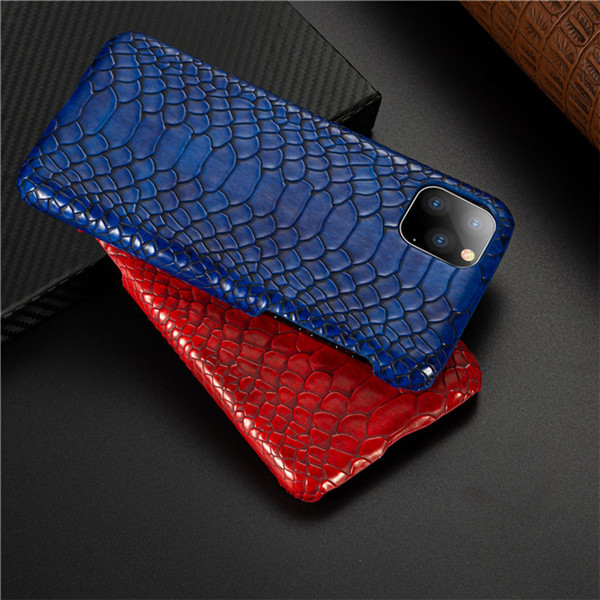 Luxury Case for Iphone Xs Max Xr X 8 7 6 Plus Slim Leather Snake Skin Shockproof Hard Back Phone cover for Iphone 11 pro Max new