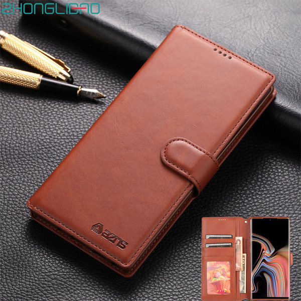 For iphone 11 pro max Flip Leather Case for Samsung Note10 Plus for huawei p30 p20 mate20 pro Original Card Holder Wallet Cover