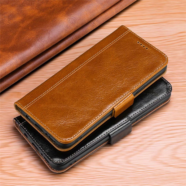 for iphone 11 pro xs max xr Luxury Genuine Leather Flip Wallet Case for Samsung Galaxy S10 Note 10 Plus for huawei p30 plus mate 20 x Cover