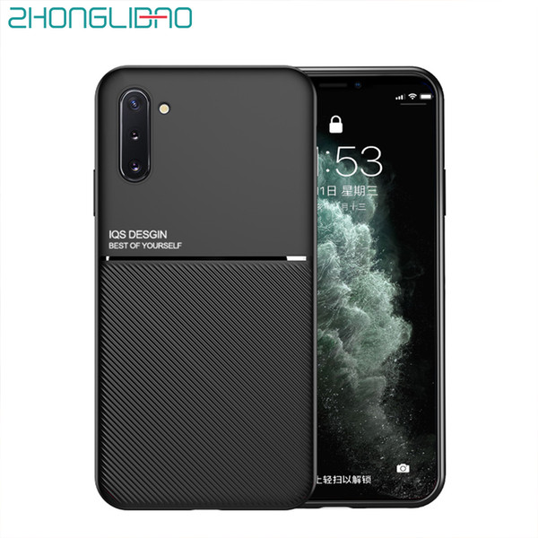 Ultra Thin Soft TPU skin Case for Samsung Galaxy S11 S10 S9 S8 Note 10 9 8 Plus S11E S10E S11+ S10+ Built-in Car Magnet Plate Back Cover