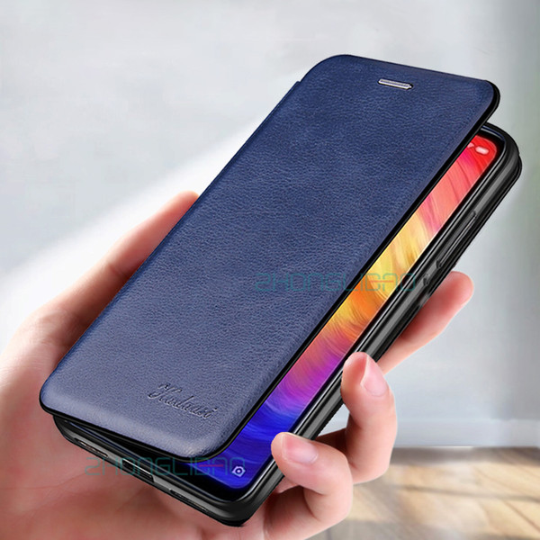 Leather Flip Shell Case for Samsung Galaxy Note 10 9 8 S10 5G S9 S8 J4 J6 Plus a50 Magnetic Wallet Phone Cover