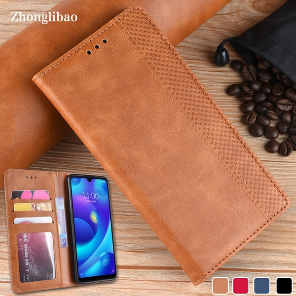 Luxury Leather Magnet Flip Wallet Case for Xiaomi Mi 9 8 se cc9 Redmi Note 8 7 7a Go K20 Pro Card Cover