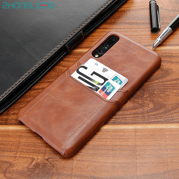 Luxury Card Holder Case for Huawei P20 P30 Mate 30 20 X 10 9 Pro Leather Wallet Shockproof Hard Back Cover