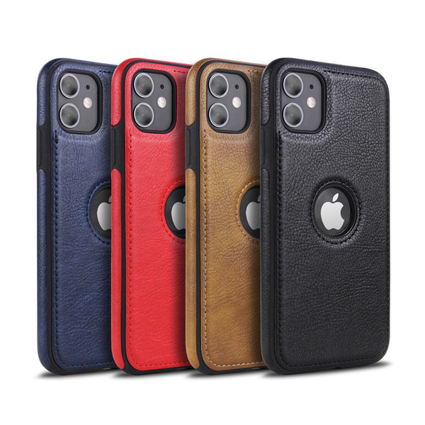 Shockproof PU Leather Case for IPhone 11 Pro XS Max XR Soft Silicone Phone Cases Cover for Iphone 8 7 Plus 6 6s