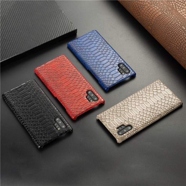 Luxury Snake Skin Leather Case for Samsung Galaxy S10 S9 Plus S10e Note 10 9 Shockproof Hard Back Cover for Samsung S10 Plus