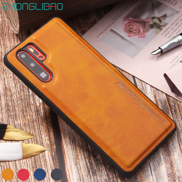 Pu Leather Back Case for Huawei P30 P20 Mate 20 10 Pro Lite Honor 20 Mate20 X 20x 5G P30pro Silicone Bumper Cover