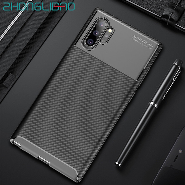 Silicone Case for Samsung Galaxy Note 10 9 S11 S10 S9 S8 Plus S11E S10E A71A51 A70S A50 Matte Carbon Fiber Armorr Cover