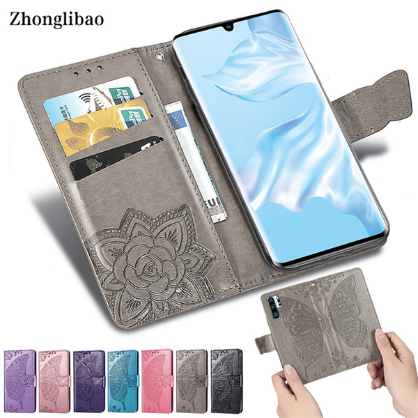 3D Leather Case for Huawei P30 P20 Mate 20 10 Pro Lite P Smart Y9 Y7 Y6 Pro 2019 Y3 Y5 2018 Nova3i Card Holder Wallet Flip Cover