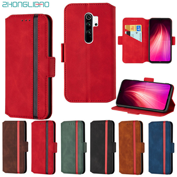 Matte Flip Phone Case for Xiaomi Mi Note 8 9t Pro A2 Lite Redmi 6 6a 7a 8a K20 Pu Leather Wallet Stand Cover Redmi Note 8 7 Pro