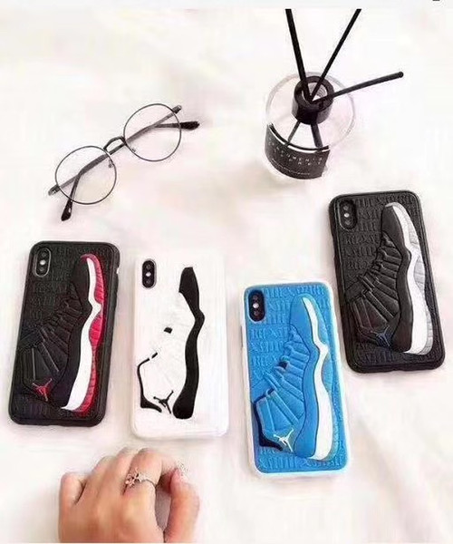 Sneaker pattern soft silicone rubber mobile cell phone Case cover for iphone 6/6S 7 8 plus X XS 11 pro max