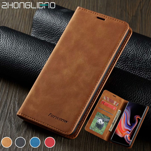 for samsung galaxy note 10 plus Luxury Leather Magnetic Flip Case for samsung s10 s9 s8 plus s10e s7 edge a50 a70 a30 a20 a40 a10 a6 a7 a8