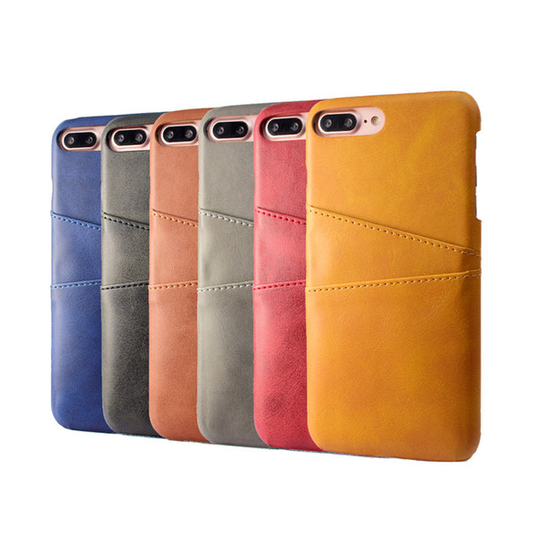 PU Leather Coque For Apple iPhone 7 Plus Case Luxury Back Cover Card Holder Mobile Phone Cases For Apple iPhone 8 Plus