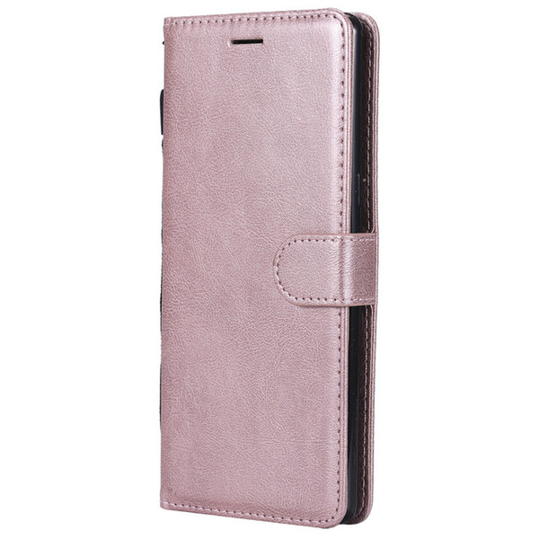 Wallet Case For Samsung Galaxy Note 8 Flip back Cover Pure Color PU Leather Mobile Phone Bags Coque Fundas For Galaxy Note 8