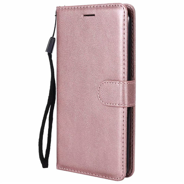 Wallet Case For LG Stylo 3 Plus Flip back Cover Pure Color PU Leather Mobile Phone Bags Coque Fundas