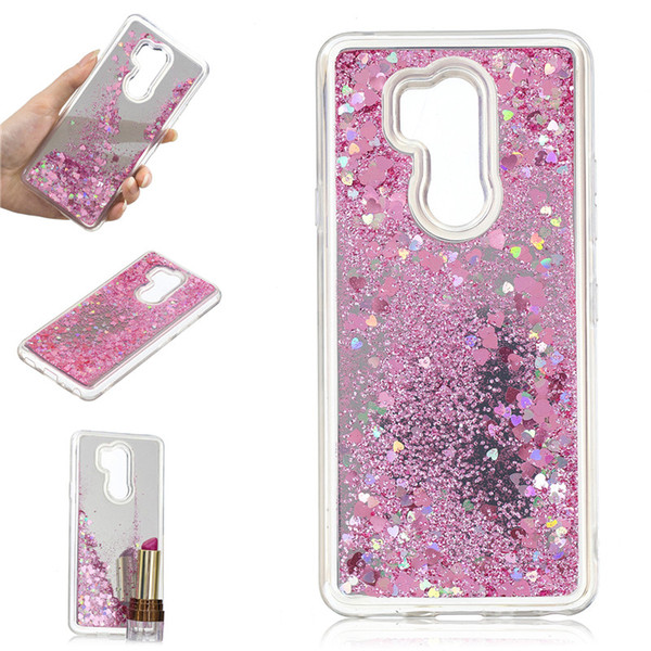 Cover For LG G7 THINQ Case Quicksand Flash Glitter Powder Mirror Hard Phone Cases Covers For LG G7 THINQ