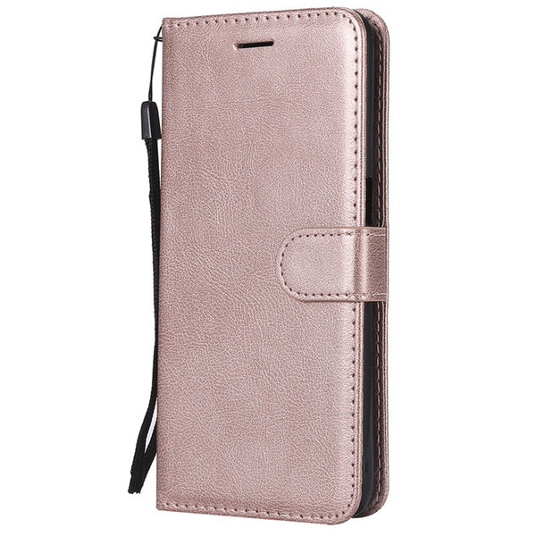 Wallet Case For OPPO F9 Flip back Cover Pure Color PU Leather Mobile Phone Bags Coque Fundas