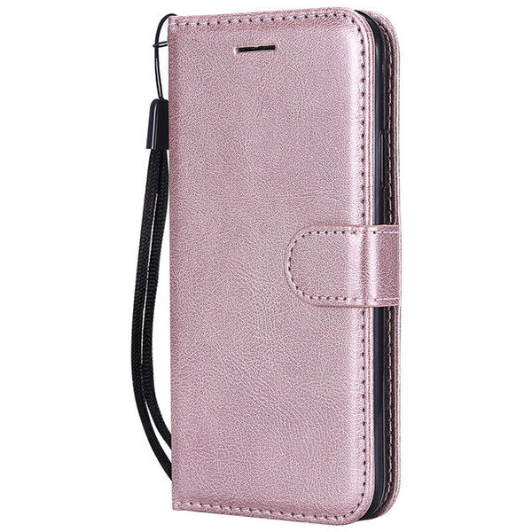 Wallet Case For iPhone X Flip back Cover Pure Color PU Leather Mobile Phone Bags Coque Fundas For iPhone XS 5.8 inch