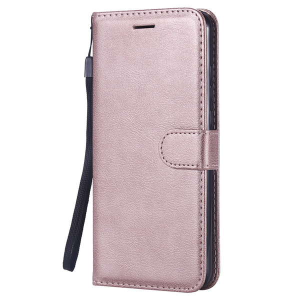 Wallet Case For Huawei Honor 8X Flip back Cover Pure Color PU Leather Mobile Phone Bags Coque Fundas