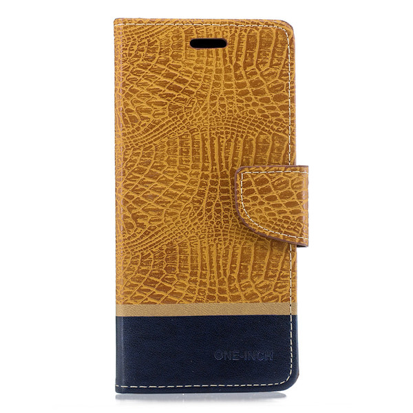 Splice Color Wallet Case For Samsung Galaxy J4 Plus Filp Cover Crocodile pattern PU Leather Mobile Phone Bags Latest fashion