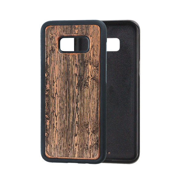 Best selling bamboo wood mobile phone cover for Samsung leather bamboo walnut wooden custom case cover for mobile