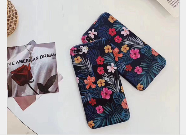 Flowers Blossom Drop Protection Cute Flexible TPU Shock Absorption Bumper Protective Cover for iPhone XS, Floral Pattern Clear Design Case