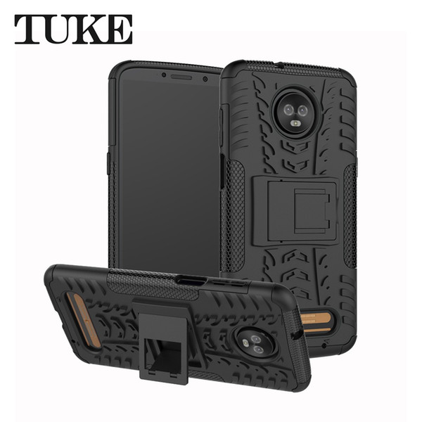 Tough Heavy Duty Shock Proof Defender Cover Dual Layer Armor Combo Protective Hard Case Cover For Motorola Moto Z3 Play