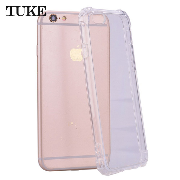 Case For iPhone 5 5s se X 10 Soft TPU Silicone Clear Edge Bumper Cover For iPhone 7 8 6 6s Plus Anti-knock Flexible Mobile Phone Accessory