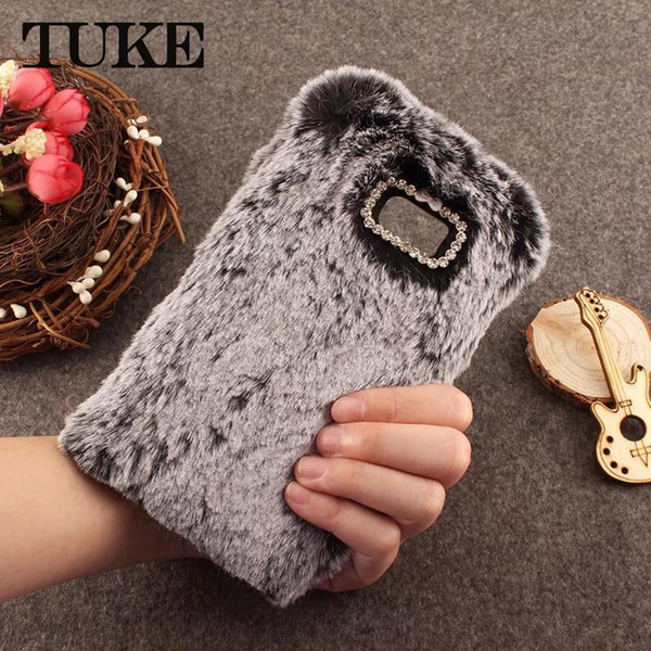 For Samsung Galaxy A6 Plus A3 A5 A6 A7 J2 Pro J3 J5 J7 J8 2017 2018 Case Cute Hairy Warm Fur Rhinestone Cover Case For Samsung C5 C7 C9 Pro