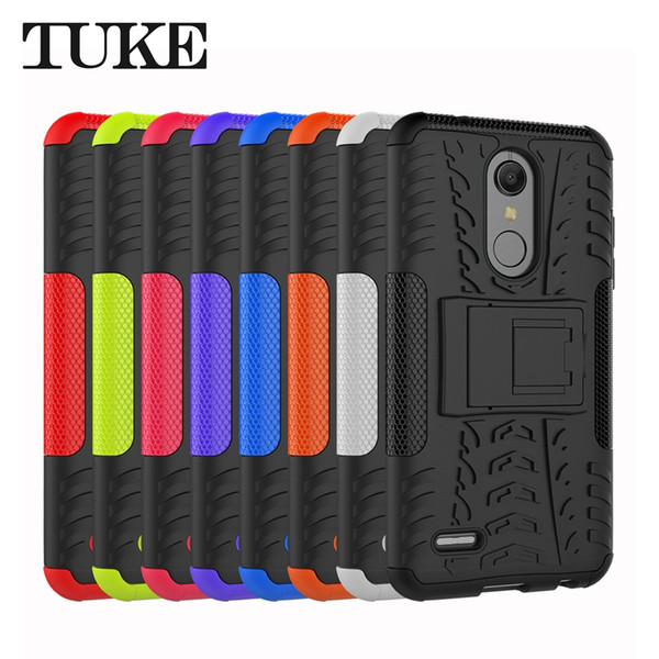 Tough Heavy Duty Shock Proof Defender Cover Dual Layer Armor Combo Protective Hard Case Cover For LG K10 2018