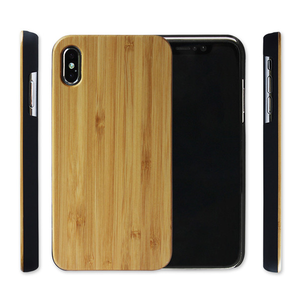 For Iphone XS/XR/XS MAX Wood Case Mobile Phone Cover Nature Wooden Bamboo Cover For Samsung Galaxy Note9/Note8/S8 Wood Case Free DHL