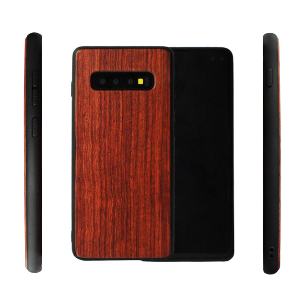 Hot New Wood Phone Case For Samsung Galaxy S10 plus S10 S10E Natural Bamboo Wooden Custom Back Cover Engraving Wood For Iphone XS 7 6 XR