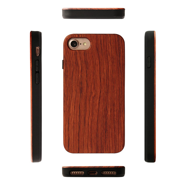 2019 Fashion Wood+TPU Phone Cover For Iphone 7/6/8Plus Universal Soft Case Iphone X/XS/XR/XSMAX Wooden Bamboo Cases