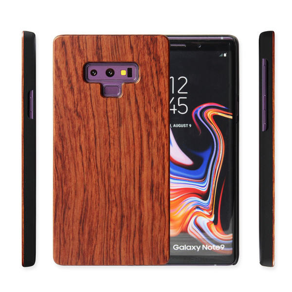 For Samsung Note 9/ Note 8 Wood + PC Case Nature Engraving Wooden Bamboo Mobile Phone Cover For Samsung Galaxy S9/S8/S8PLUS/S7/S7EDGE