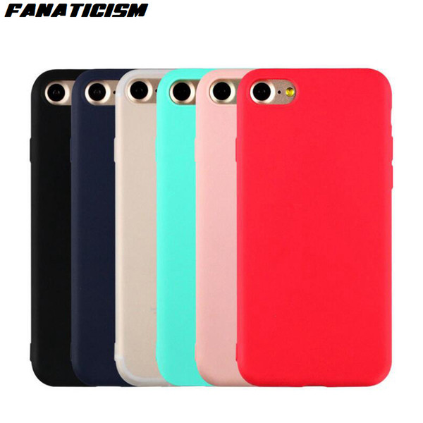 Fanaticism Colorful Ultra-thin Soft TPU Matte Case For iphone XR X XS Max 8 7 6S Plus 5s SE Soft Silicone Shockproof Cover