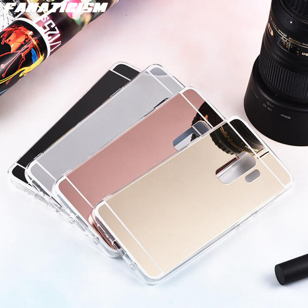 Fanaticism Electroplating Bling Mirror Case Slim Soft TPU Silicone Back Cover For Samsung S10 S7 Edge S9 S8 Plus Galaxy Note 9 8